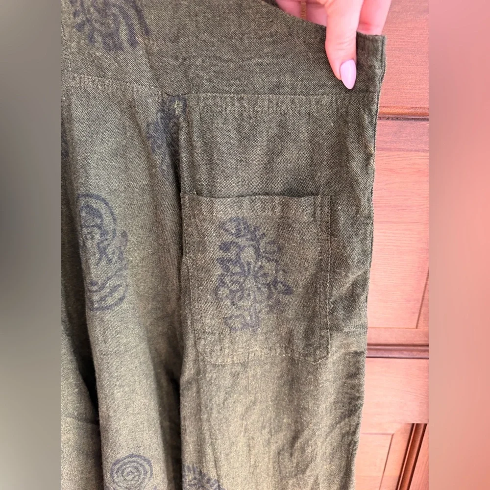 Cotton Bohemian Harem Jumpsuit Overalls - Picture 7 of 7